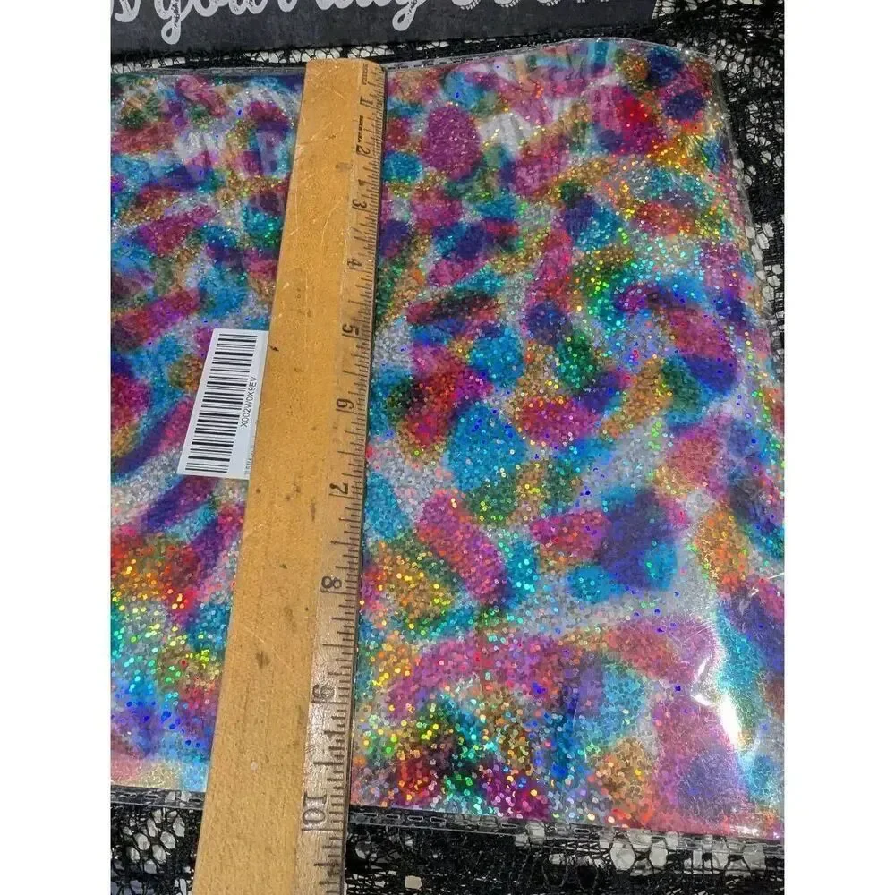 Rainbow Glitter Heat Transfer Vinyl 12x10 in - 6 sheets